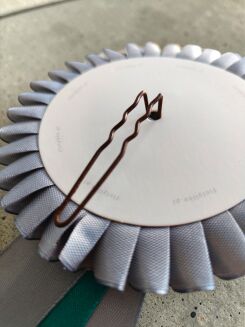 Komplet kotylionów turkusowo - grafitowych - 80szt - 2