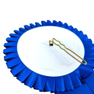 Triple rosette - red - white - red - 2