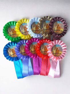 Hobby Horse rosette – polka dot - 4