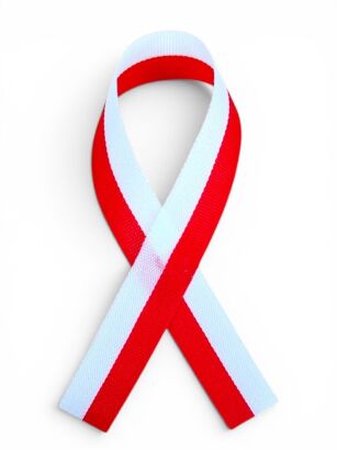 Polish national rosette with safety pin