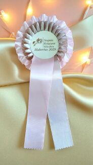 Kotylion podwójny #2 - pudrowy róż / beżowy - 3